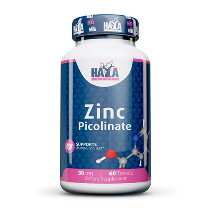 HAYA LABS Zinc Picolinate 30 mg / 60 Tabs